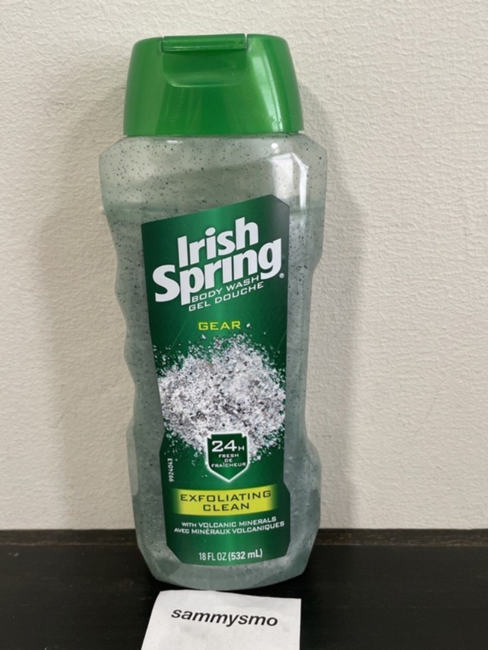 Irish Spring Gear Exfoliating Clean Body Wash with Volcanic Minerals 18oz New